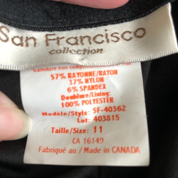 Black lace San Francisco skirt size 11 - Picture 3 of 5